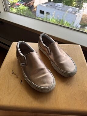 Rose Gold Slip on Vans